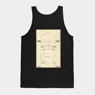 Vintage Architecture, Renaissance Arch Perspective by Henricus Hondius Tank Top